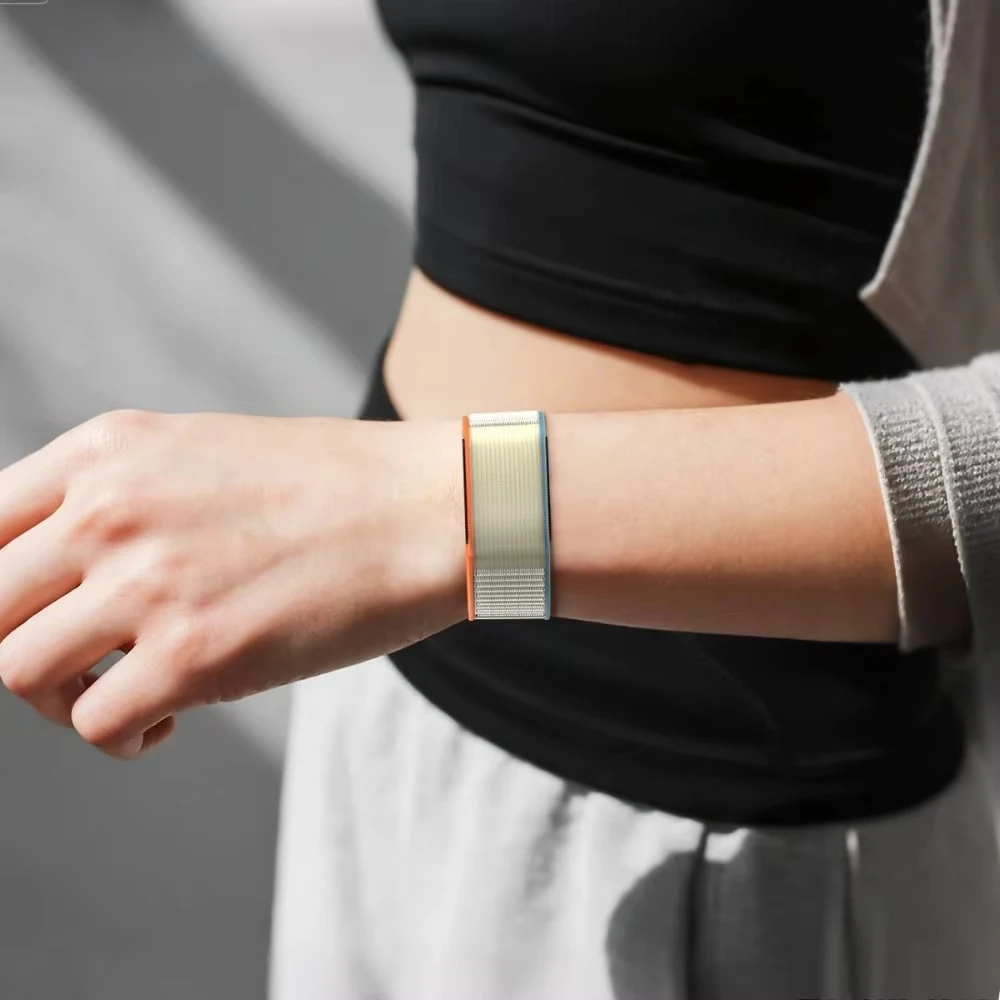 حزام ساعة رياضي من النايلون لحزام Amazfit Helio مقاس 22 مم، حزام تعقب للياقة البدنية قابل للتعديل، سوار ذراع بديل قابل للتنفس للمعصم