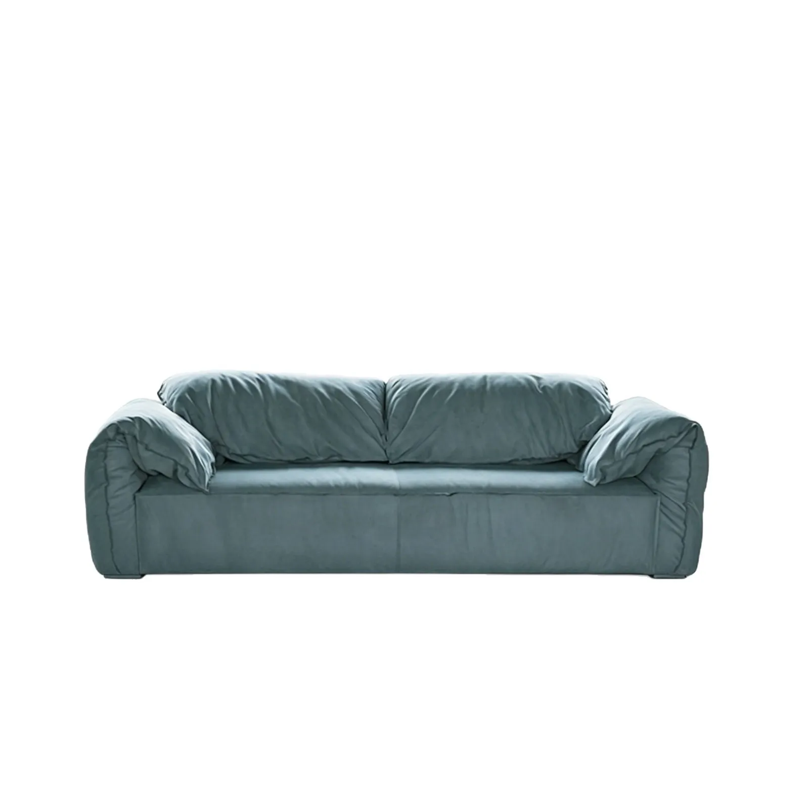 Leather sofa living room first layer cowhide Italian light luxury