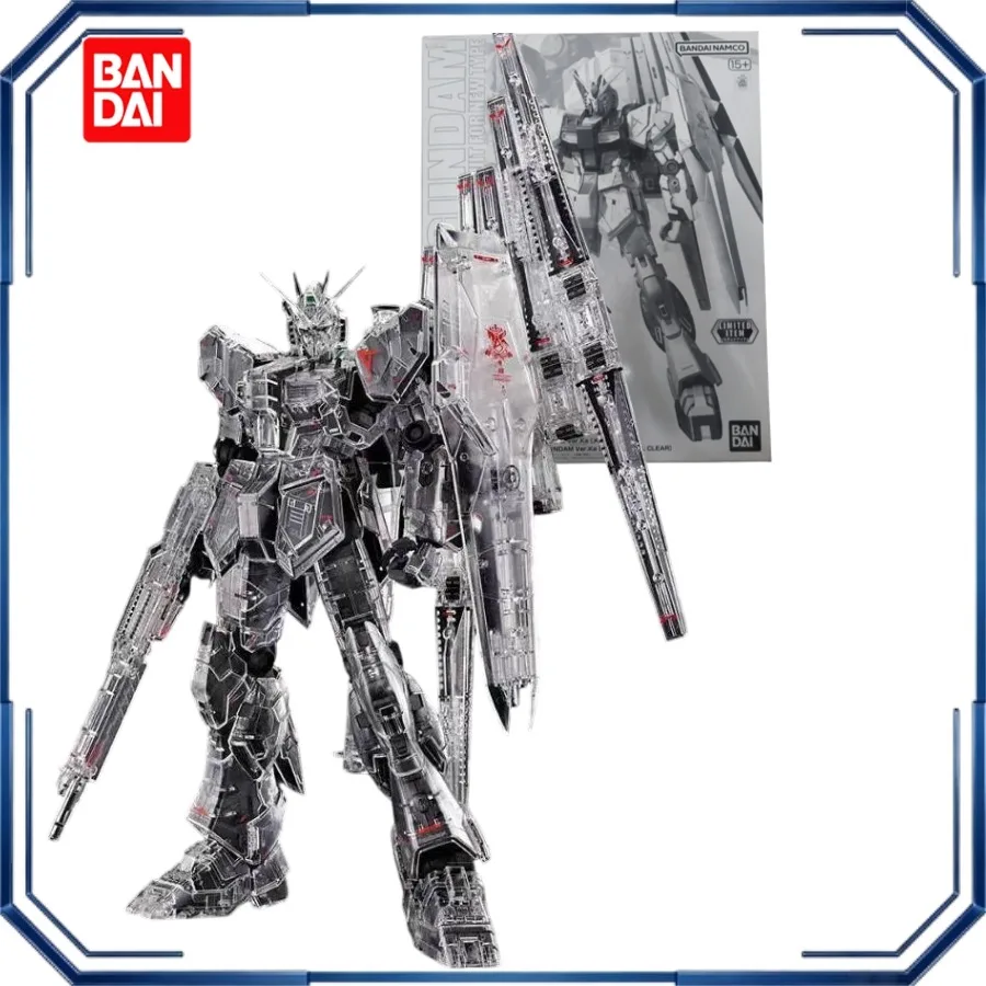 BANDAI MG Ver Ka RX 93 Nu Gundam Mechanical Clear Action Figures Mobile Suit Gundam Char's Counterattack Anime Model Doll Toys