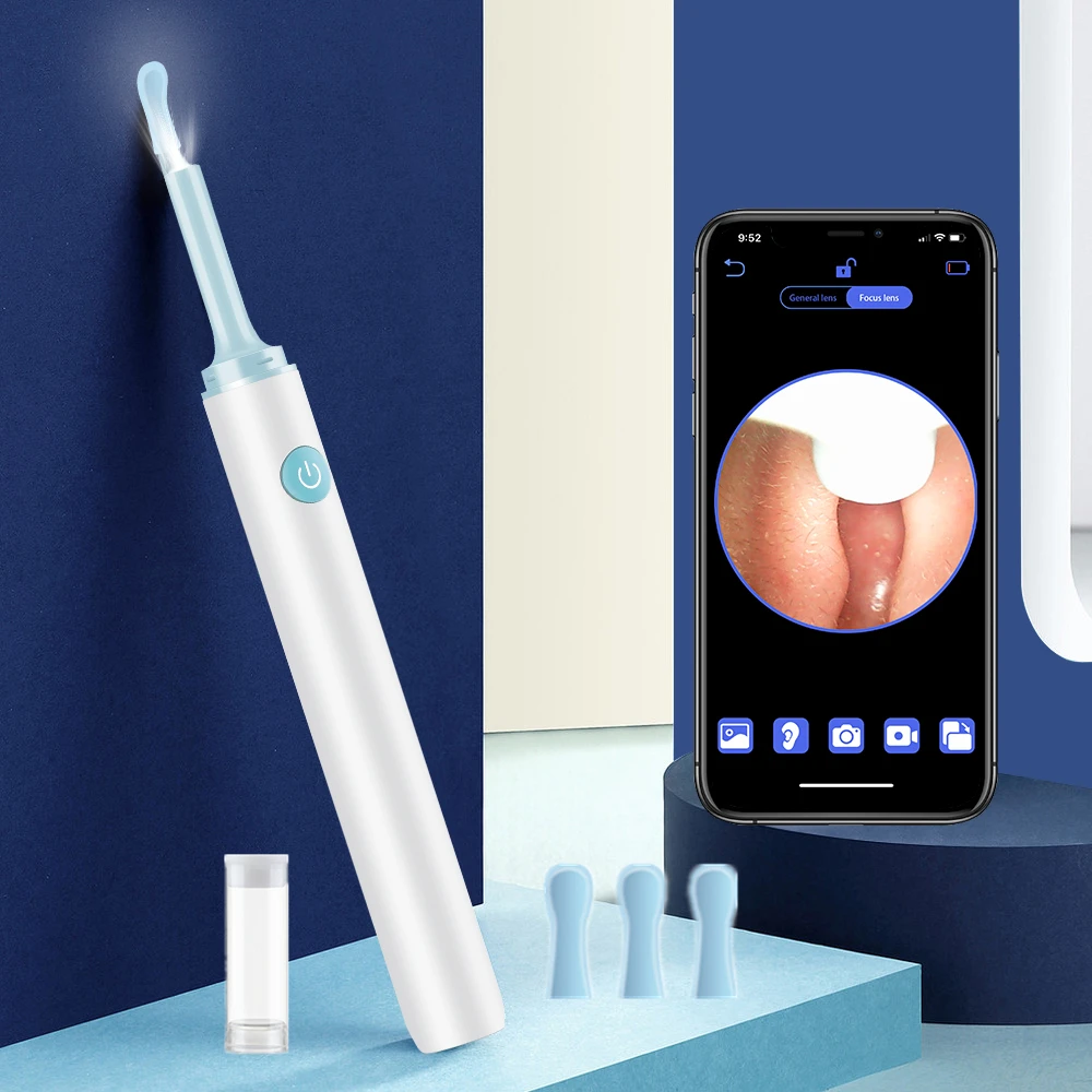 Professional Portable LED Otoscope Kit Medical Family Doctor ENT Care Endoscope 8 Durable Plastic Tips Ear Beauty Personal Care