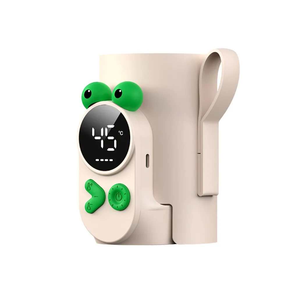 Portable Baby Bottle Warmer Fast-charging Digital Display Travel Milk Heating Sleeve Waterproof Temperature Adjustment