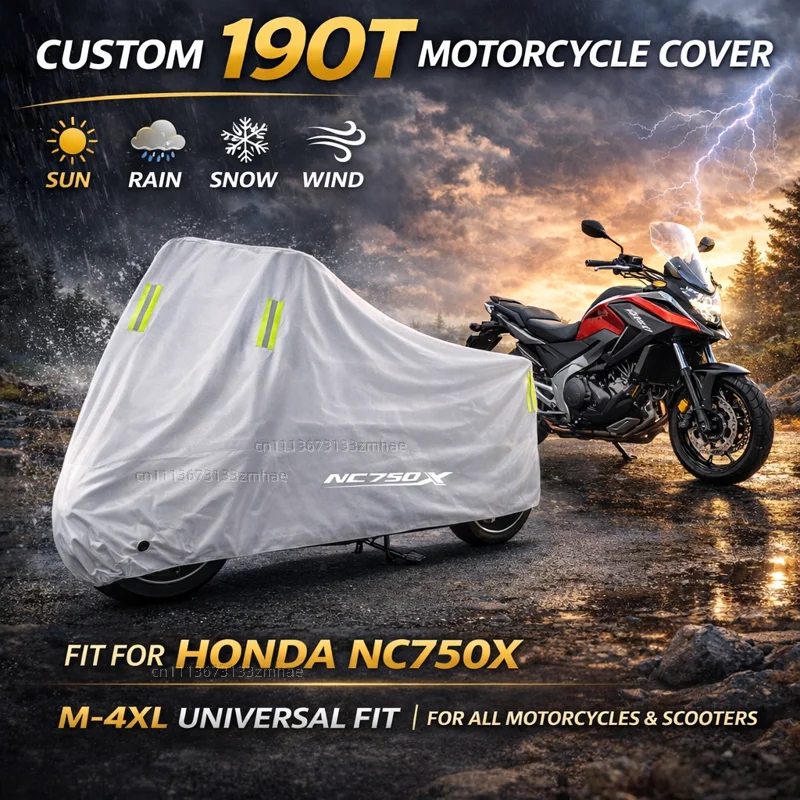 

For HONDA NC750X NC 750X NC750 X 2014-2020 Motorcycle Cover Waterproof Heavy Duty Outdoor Rain Dust Sun Protector
