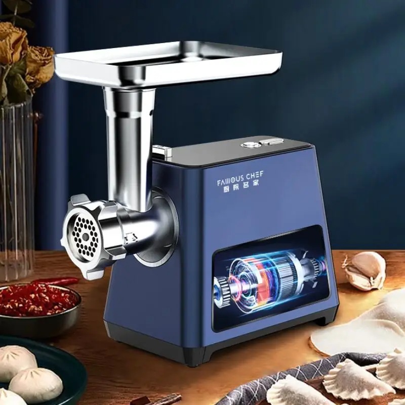 700 واط الكهربائية مفرمة اللحم المروحية السجق ستوفير المفرمة متعددة الوظائف المنزل ارتفاع درجة الحرارة حماية منتج أغذية