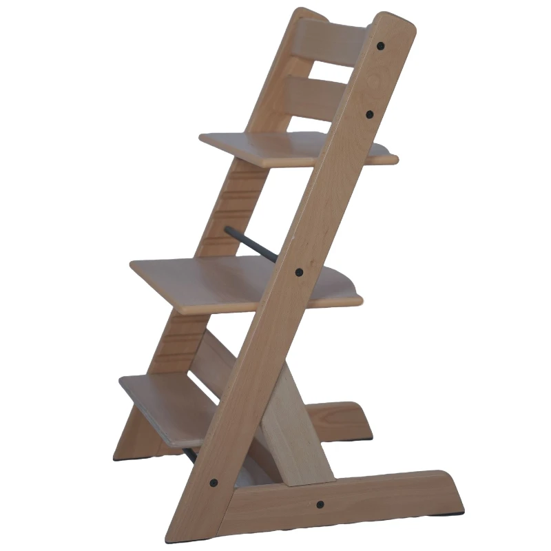 

All beech children's growth chair dining chair solid wood baby eating seat child learning chair adjustable