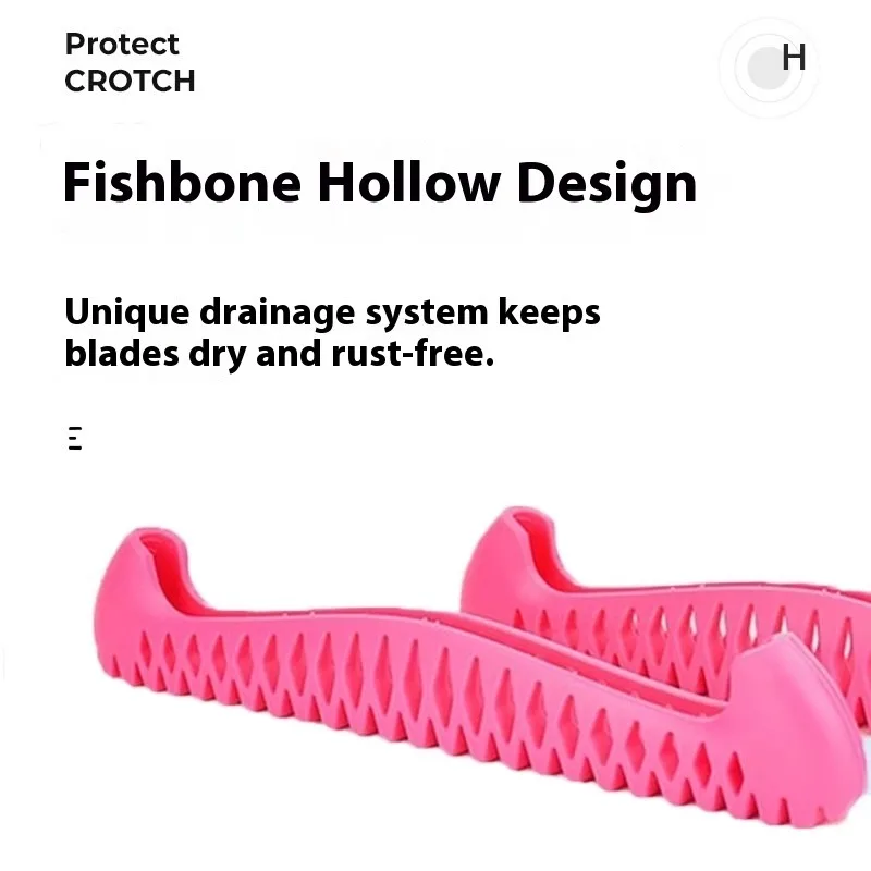 조절 가능한 S/M/L TPU 아이스 스케이팅 블레이드 커버 피겨 스케이트 아이스 스케이트 하키 스케이트 펑크 방지 확장형 블레이드 슬리브 1쌍