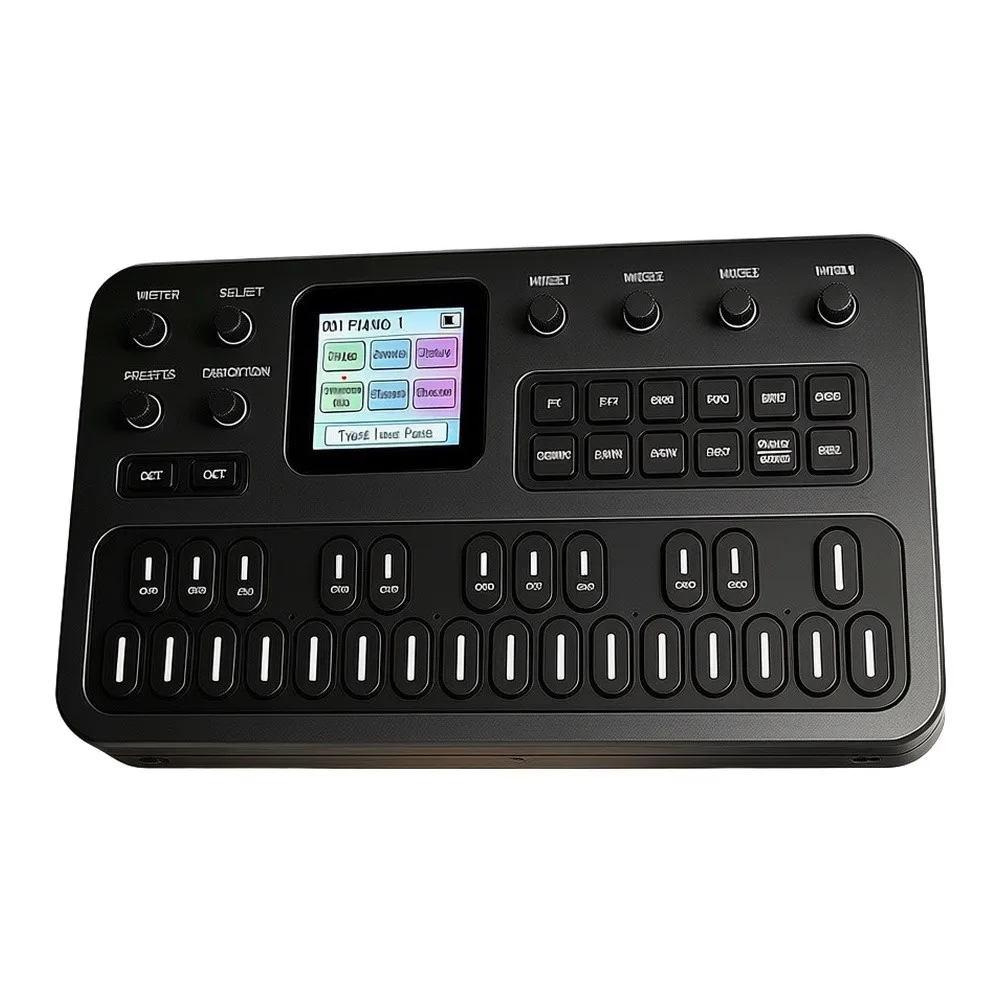 /FM1 /Portable FM Synthesizer 27 Key Mini Synth 12 Polyphony With For Midi For Music Production Pocket Keyboard Instrument