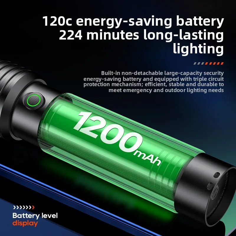 فيليبس 2025 جديد Sfl2146 سبائك الألومنيوم التكبير مصباح يدوي قابل لإعادة الشحن مناسبة للدفاع عن النفس في الهواء الطلق الصيد التخييم نمط الحماية الذاتية مغامرة #5