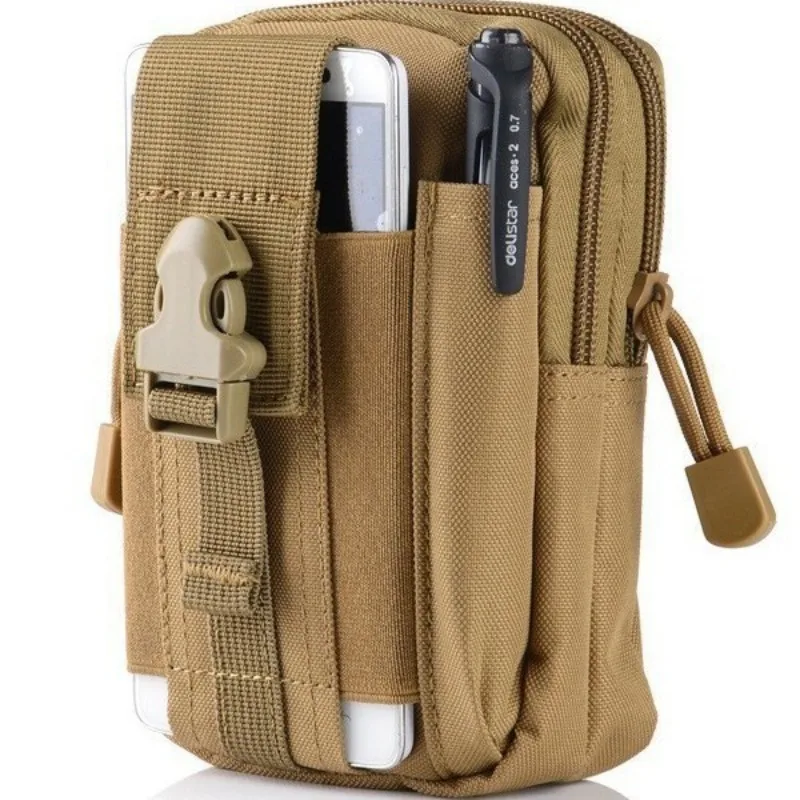 1pcs Oxford Tactical Molle Pouch Multi Layer Reinforced Stitching Quick Dry After Washing For Durable Outdoor Fanny Pack