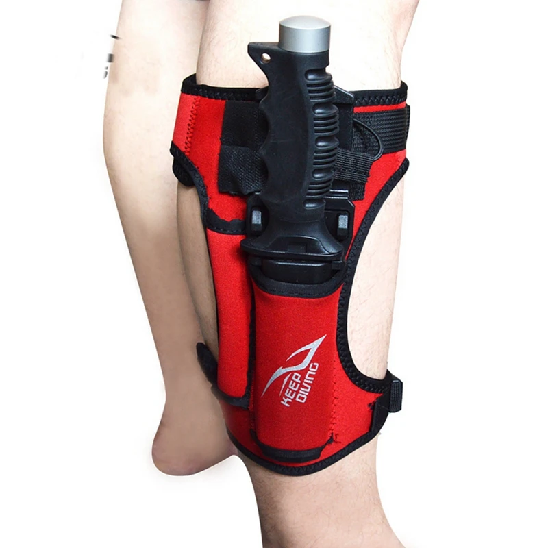 KEEP DIVING Diving Leg Knife Wrap 3.5MM Neoprene Scuba Strap Leg Holder Adjustable Diving Equipment