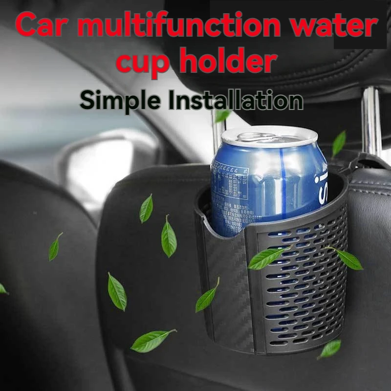 

Car Back Seat Cup Holder Multifunctional Hanging Mount Drink Storage Holders Auto Truck Interior Water Bottle Organizer