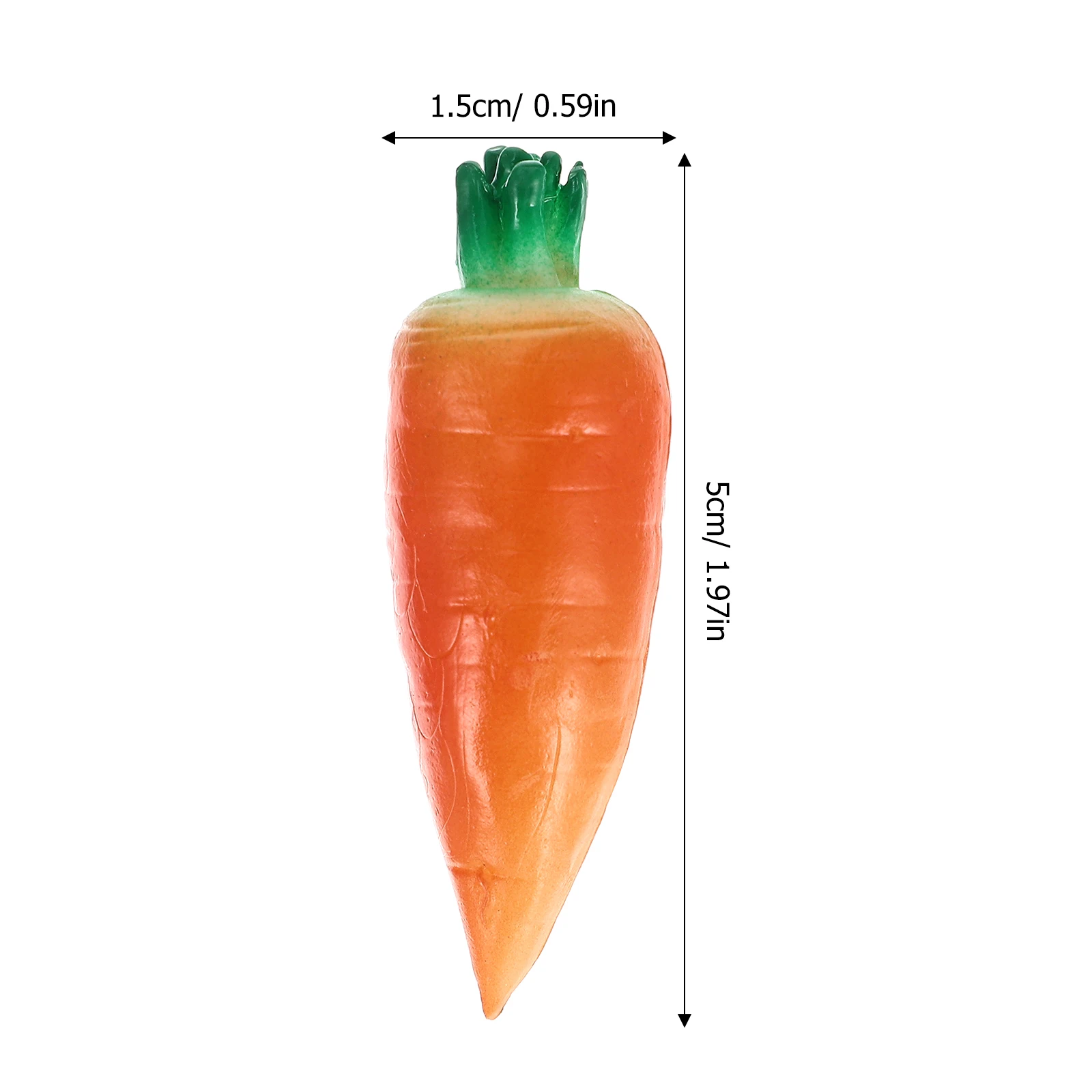 

5pcs Carrot Magnets Kawaii Fridge Decor Bright Color Vegetable Magnetic For Home Office Decoration Refrigerator Accessories