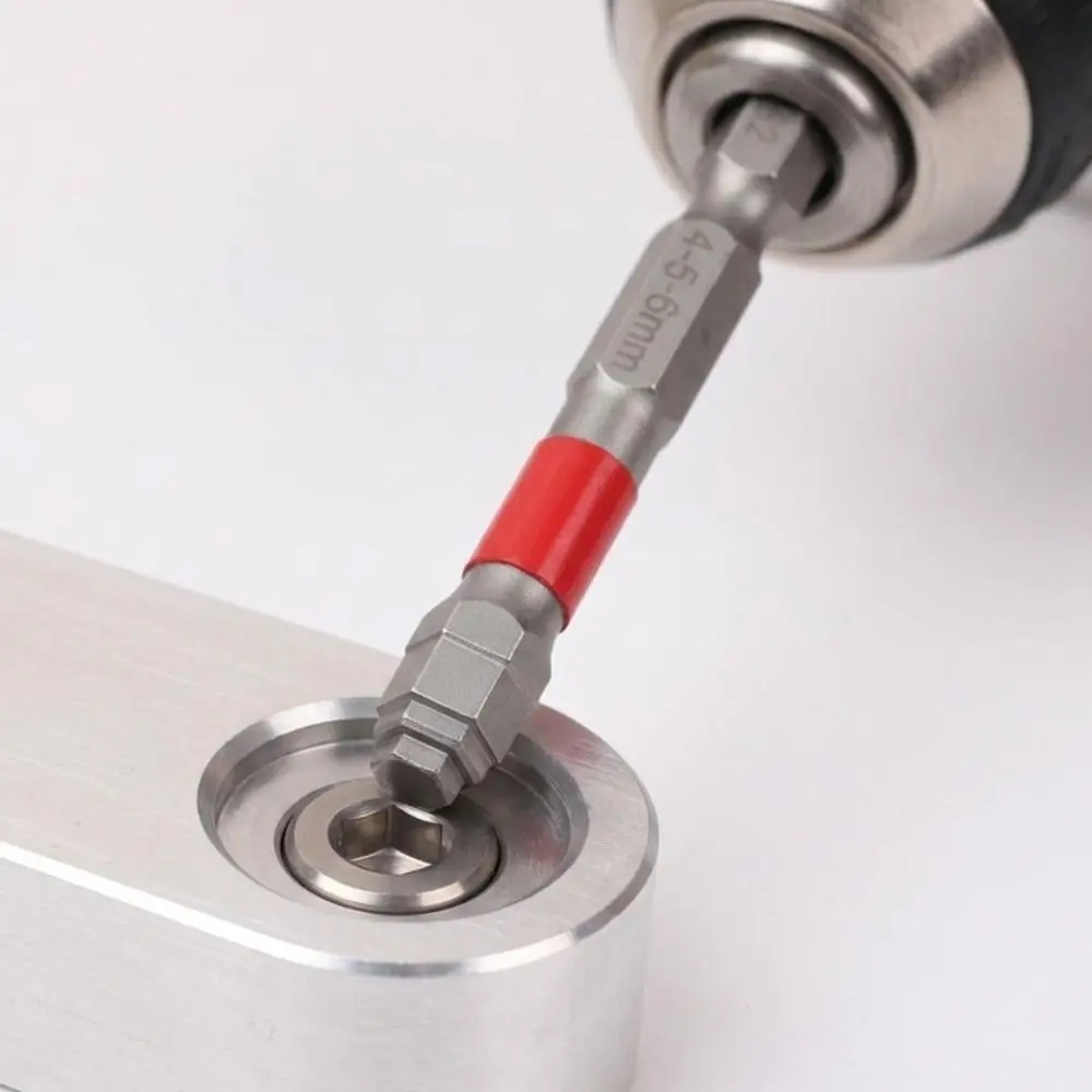 Ponta de Chave de Fenda de Aço Liga com Haste Sextavada de 6,35mm, Resistente a Impactos, para Parafusadeira Elétrica, Alto Torque, Dureza HRC60
