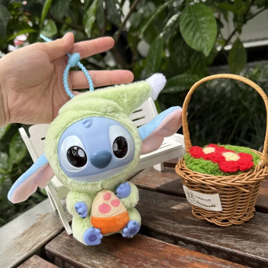 Stitch Eat Algo Antes del Dormir serie caja ciega juguete caja misteriosa figura de Anime Stitch muñeca colgante adornos chico regalo de Navidad