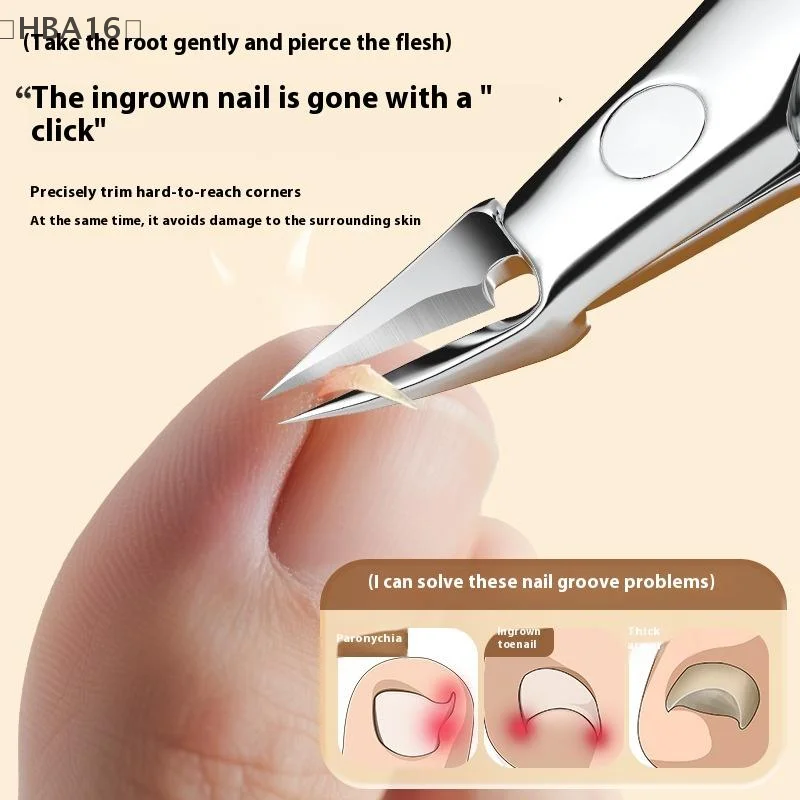 Nagelknipser Zehennagelknipser für dicke Nägel für Senioren mit gebogener Diagonalklinge für eingewachsene Nägel mühelos Zehen