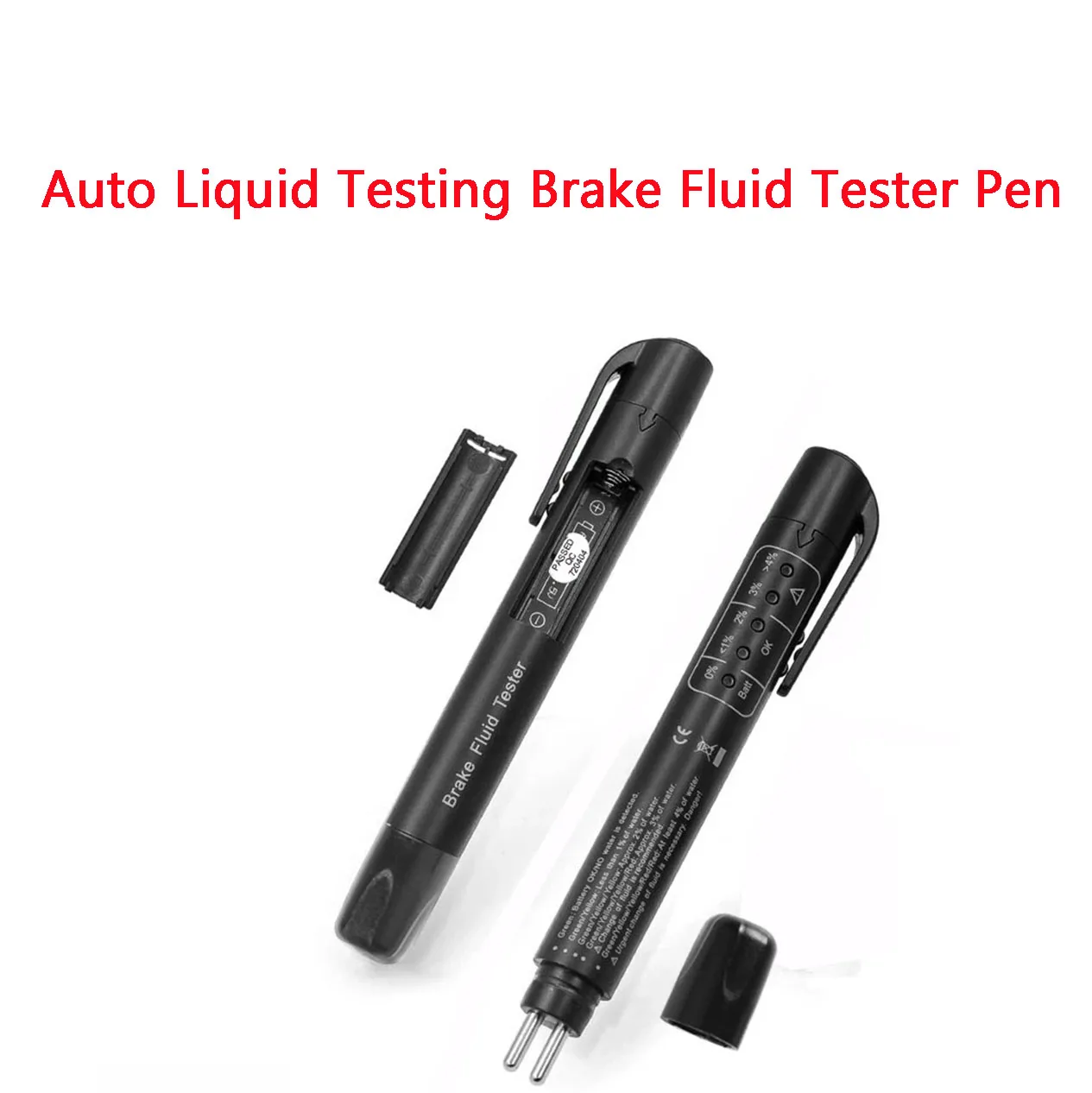 NEW Auto Liquid Testing Brake Fluid Tester Pen with 5 LED Indicator Display  for DOT3/DOT4 Accurate Brake Oil Test