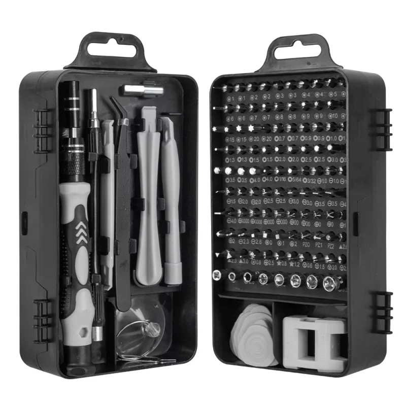 Mini Magnetic Precision Screwdriver Kit 115‑in‑1, Portable Repair Tools for Phone Laptop PC MacBook & Household Use view 3