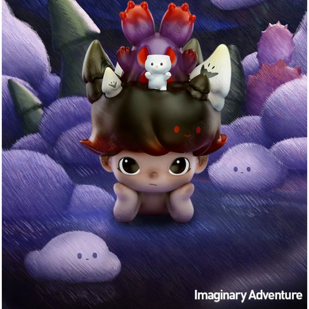 

POP MART Dimoo By Your Side Серия Фигурка Слепая коробка Симпатичная игрушка Подарочный орнамент