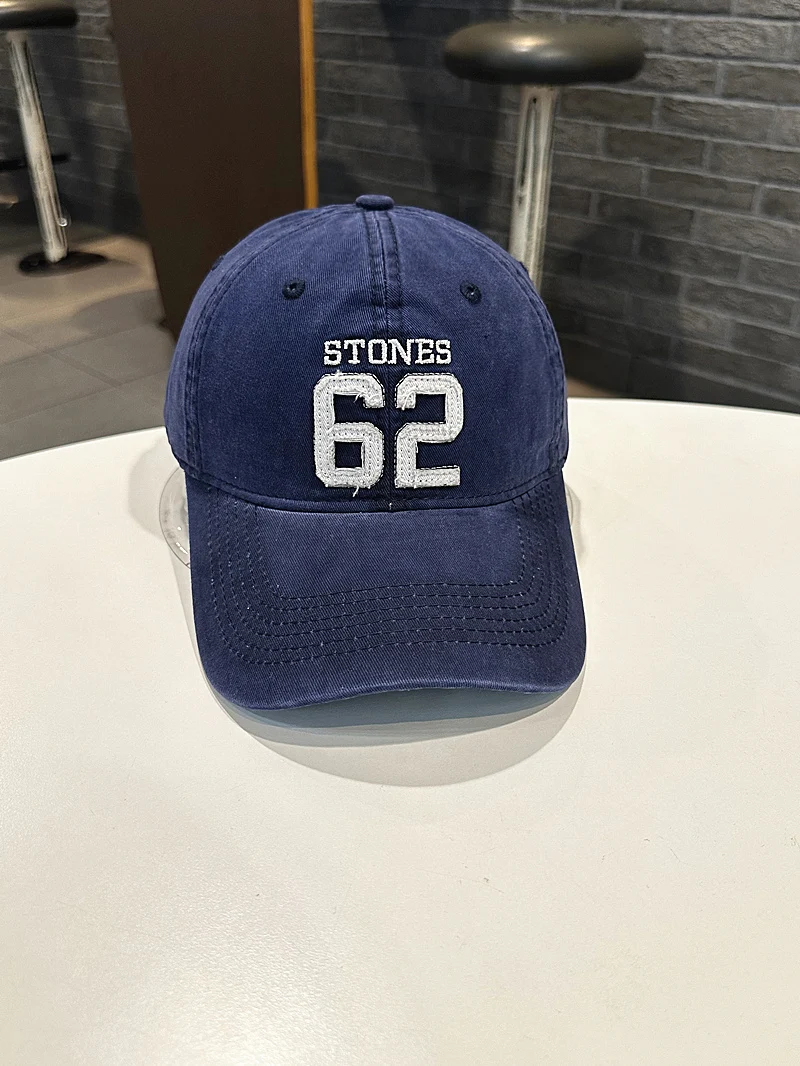 

Embroidered Washed Baseball Cap for Youth Couples Street Style Korean Trend Hip-Hop Duckbill Cap