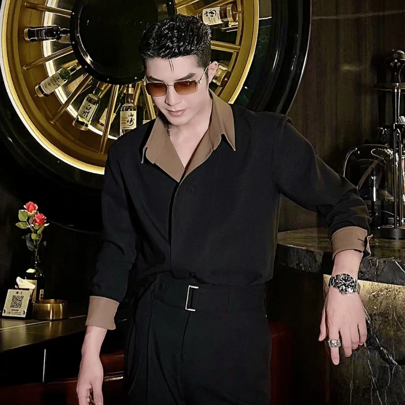 

Luxury Trend Long Sleeve Shirt Men's Autumn Winter New Style