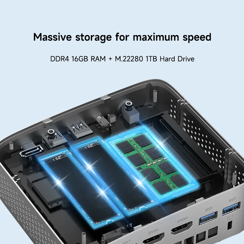 Lenovo Eco Erazer D80 mini PC 0.8L ultra-compact size Intel Core