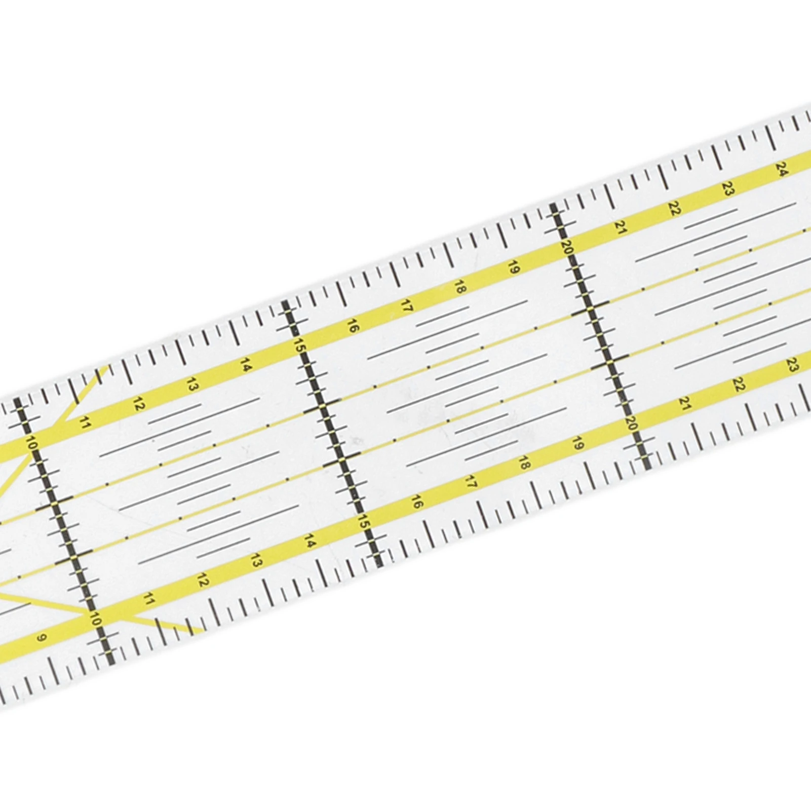 New Acrylic Quilting Ruler Yellow 5x30cm Patchwork Ruler Fabric Cutting Ruler Patchwork Sewing