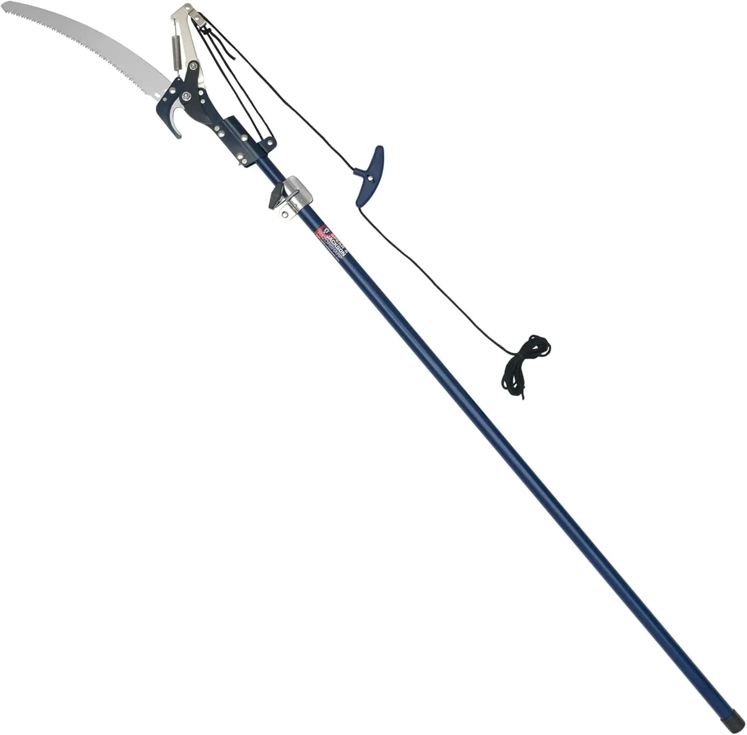

Extendable Tree Pruner with Sharp Saw Blade and Pull Cord Lopper for High Branch Cutting and Light Trimming