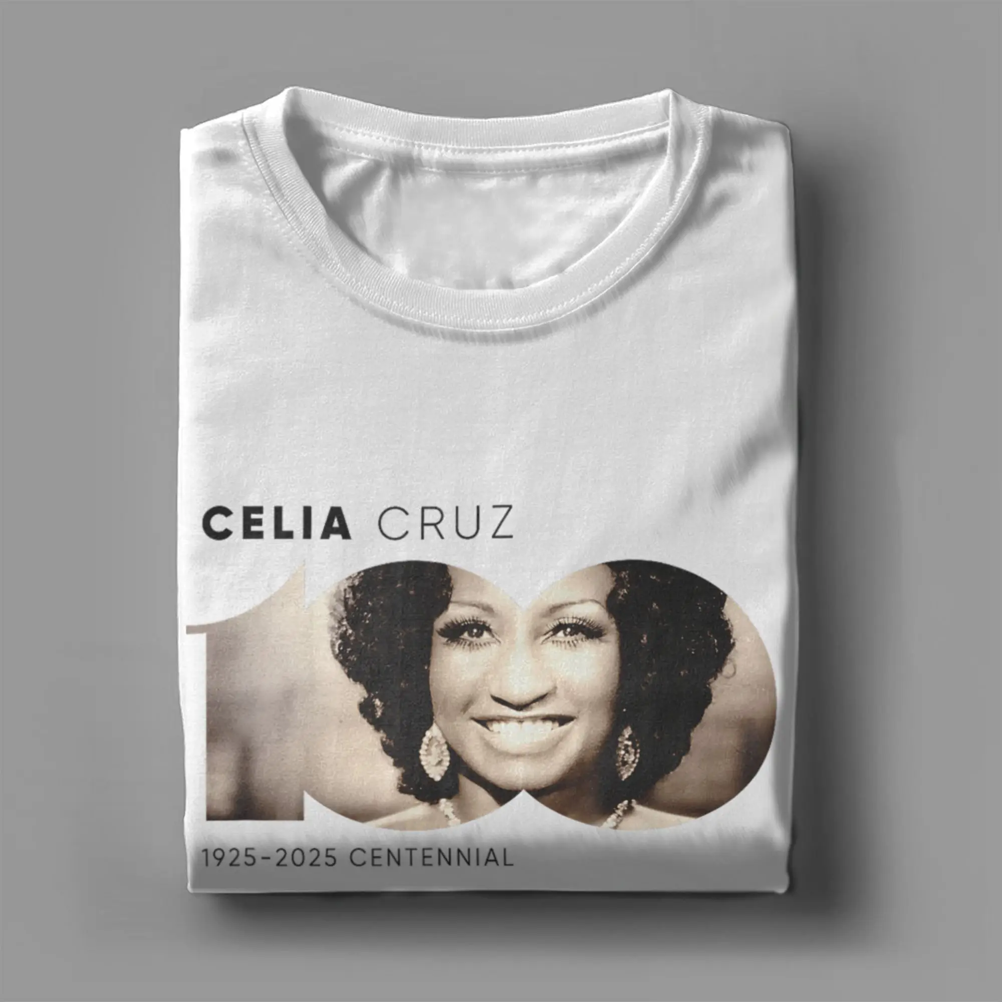 الأمازون الحصري سيليا كروز المئوية شعار تي شيرت الشاطئ موضة تي شيرت الذكور الملابس كبيرة الحجم قصيرة الأكمام Y2K الأساسية القمم