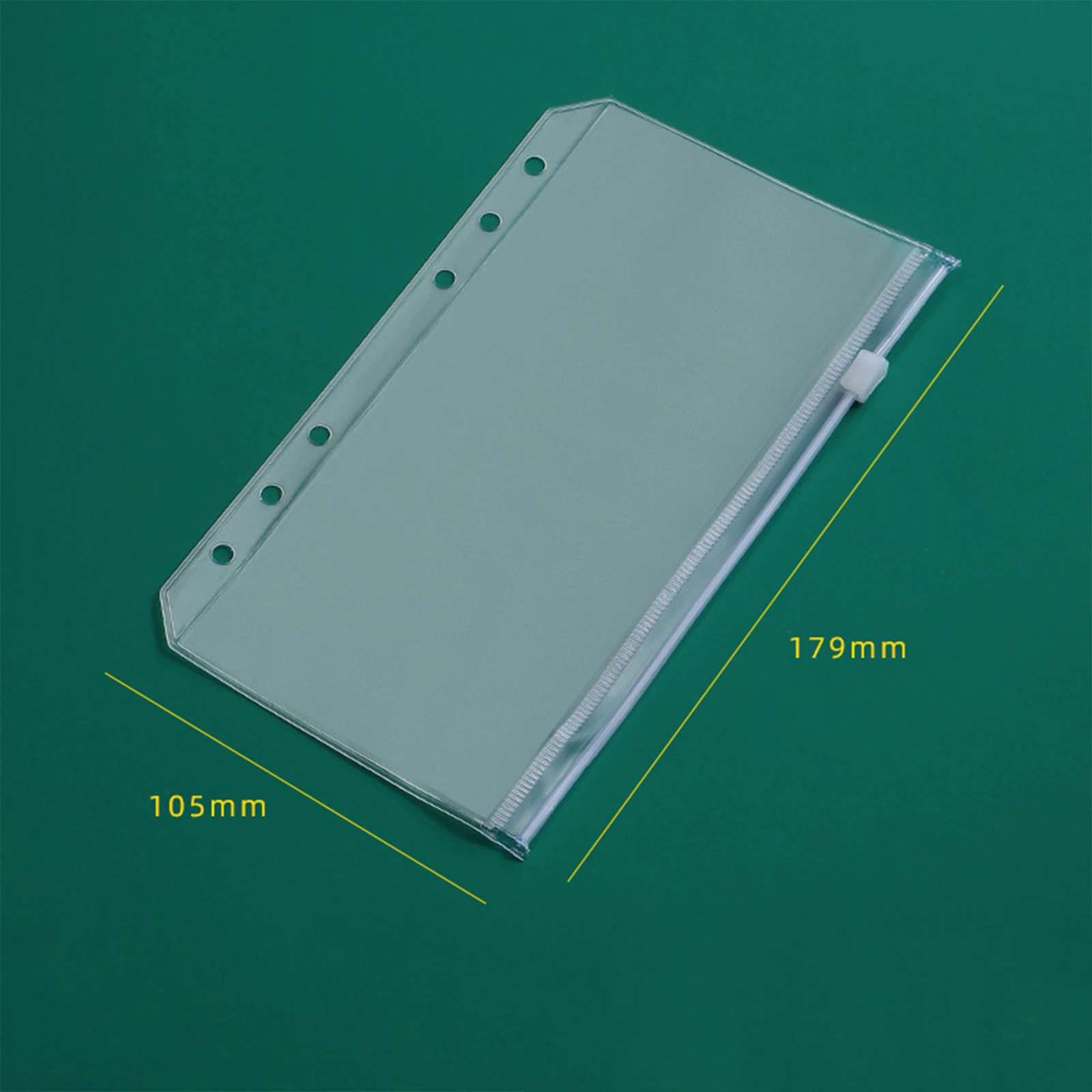 Poches pour classeur Horizon, enveloppes de trésorerie, budgétisation, fermeture éclair transparente, dossiers pour classeur projecteur à 6 anneaux, 6 trous