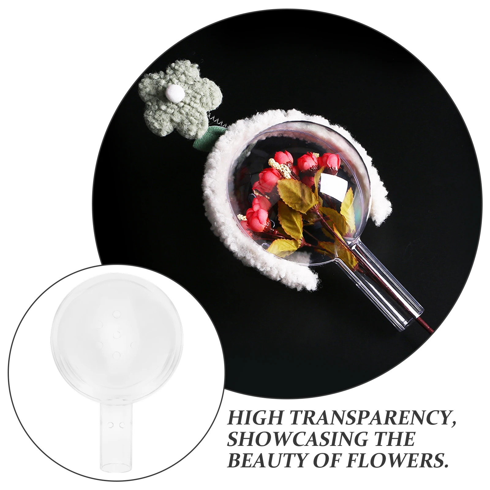 

Clear Acrylic Flower Packing Ball Transparent Wrapping Material Diy Bouquet Gift Packaging Box For Wedding Valentine Decoration