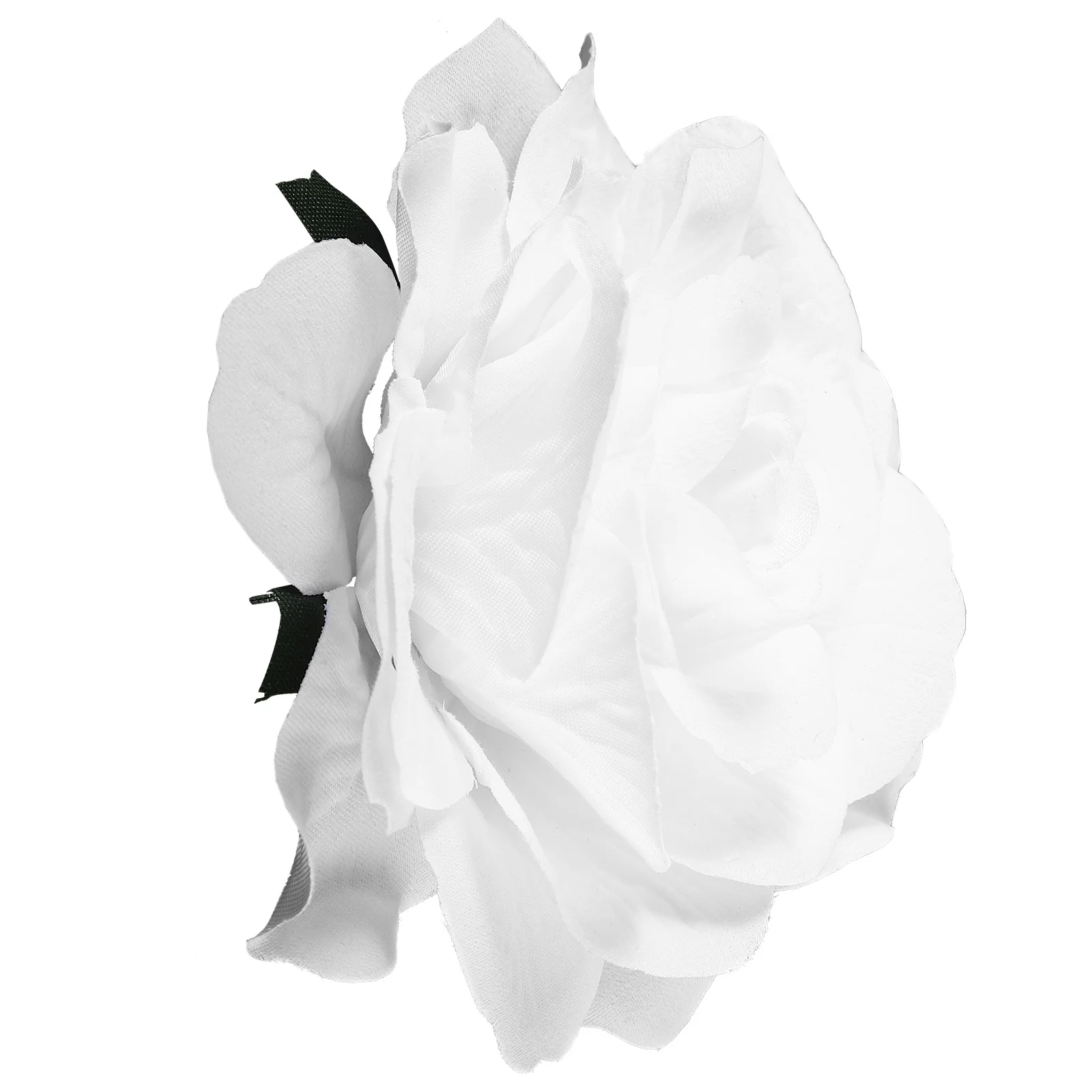 1pcs Big Flower Hair Clip Flower Hairpin Rose Hair Clips For Women Brooch Pin Design Party Wedding Decoration White
