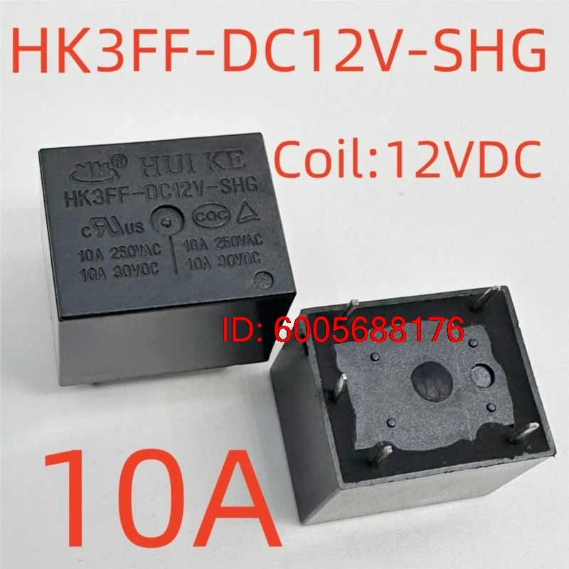 10PCS New HK3FF-DC5V-SHG ; HK3FF-DC12V-SHG ; HK3FF-DC18V-SHG ; (T73C-10A) Relay 5pins