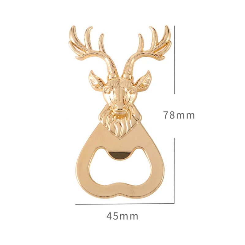 Creative Metal Deer Bottle Opener Portable Beer Can Opener Wine Bottle Opener Outdoor BBQ Opener Kitchen Tool view 5