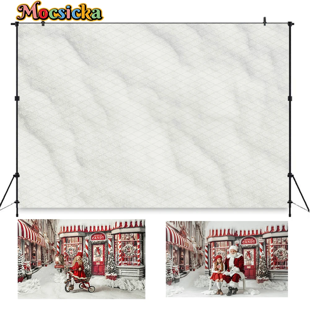 ของขวัญคริสต์มาสฤดูหนาวร้านขายขนมหวานฉากหลังซานตาคลอสต้นคริสต์มาสพวงหรีดสำหรับเด็กฉากหลังถ่ายภาพเด็กหญิงเด็กชายพื้นหลัง