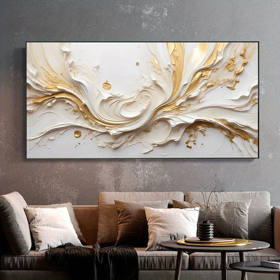 استوديو قماش بدون إطار فنان حديث ديكور منزلي ، فن اسكندنافي تجريدي ، نسيج بسيط ، ملصقات ، فنون جدارية ، طباعة ، غرفة نوم ، د