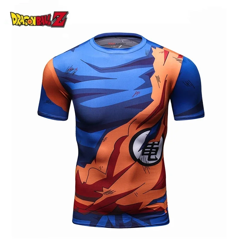 Dragon Ball Men T Shirt Homme Compression Costume Vegeta Tshirt Son Goku T-shirts Rashguard Fitness Gym Sportwear Top Tees