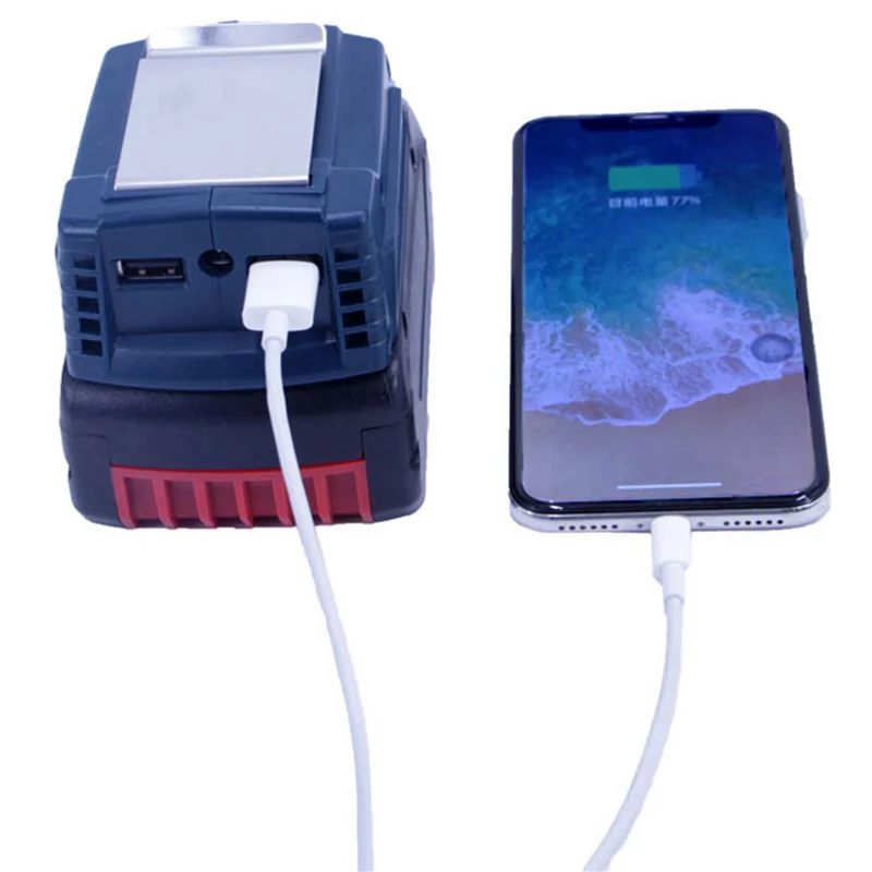 

ABXF-4X Подходит для GAA18-24 USB-адаптера интерфейса со световым индикатором Зарядное устройство Сокровище подходит для 14,4-18 В