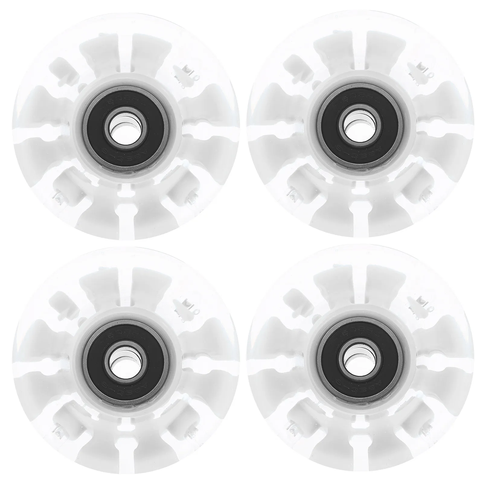 

4Pcs Light Up Roller Skate Wheels PU High Performance Skating Wheels for Rough Surfaces Asphalt Parks Sidewalks Skates