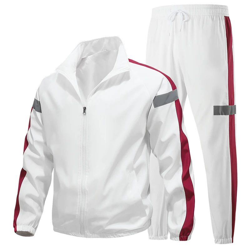 2Pcs Men Tracksuit Hoodie Tops Joggers Pants Tracksuit Set Male Running Jogging Sportswear Hooded Pants Mens Sweat Suit