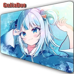 Gawr Gura 40x80 Extra Large Cartoon Mouse Pad Laptop Desk Mat Gaming Room Accessories Kawaii Anime Mousepad for Gamer Table Pad