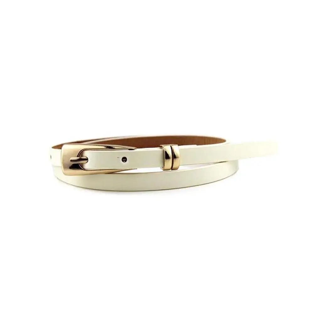 

Alloy PU Leather Clothing Accessories Leather Women Narrow Multicolor Decoration Girl Waistband Waist Thin Belt Skinny
