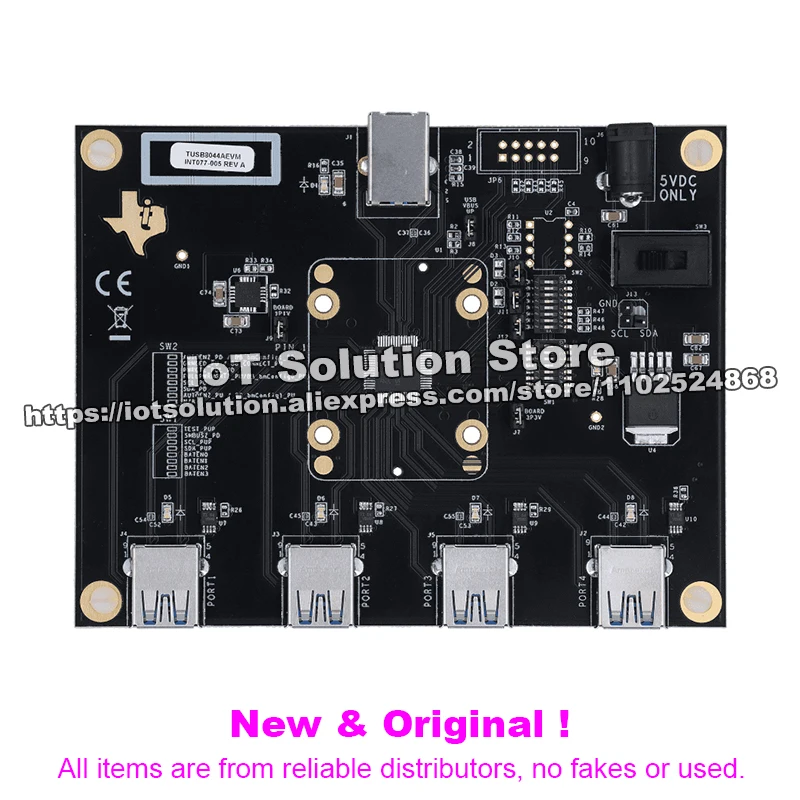 TUSB8044AEVM Four-port USB 3.2 gen1 x 1 hub with USB billboard evaluation module
