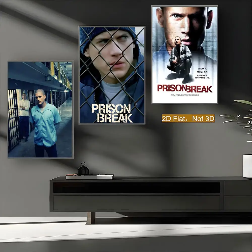 P-Prison Break Poster Premium PP Wall Decal - Peel & Stick, HD Print, Waterproof Home Decor