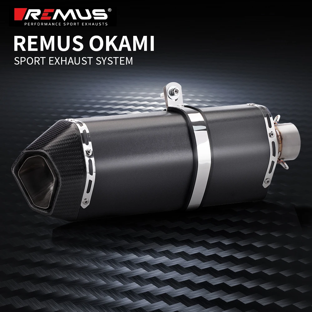 

51mm on universal motorcycle exhaust R3 r3 Z900 ninja400 cbr500r carbon fiber tip Remus OKAMI series