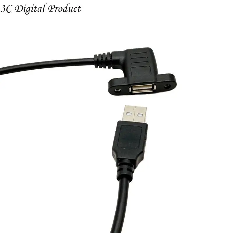USB 2.0 мужского и женского удлинительного кабеля проволоки с винтовой панель