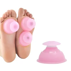 Silicone Vacuum Suction Cup Massager Body Cup Facial Skin Lifting Cupping Therapy Massage For Anti Cellulite Body Slimming Jar