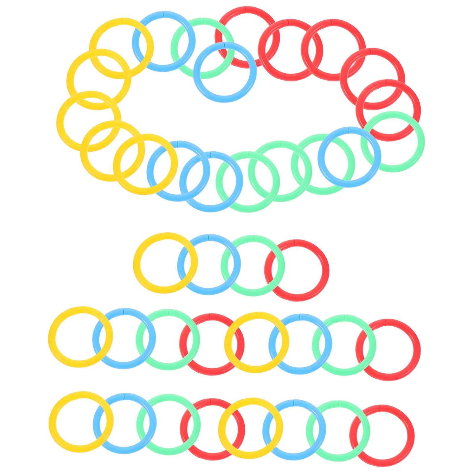 ห่วงพลาสติกสำหรับเข้าเล่ม 40 ชิ้น แบบยืดหยุ่น ใช้ซ้ำได้ สำหรับงาน DIY อัลบั้มรูปภาพ สมุดภาพแบบถอดได้