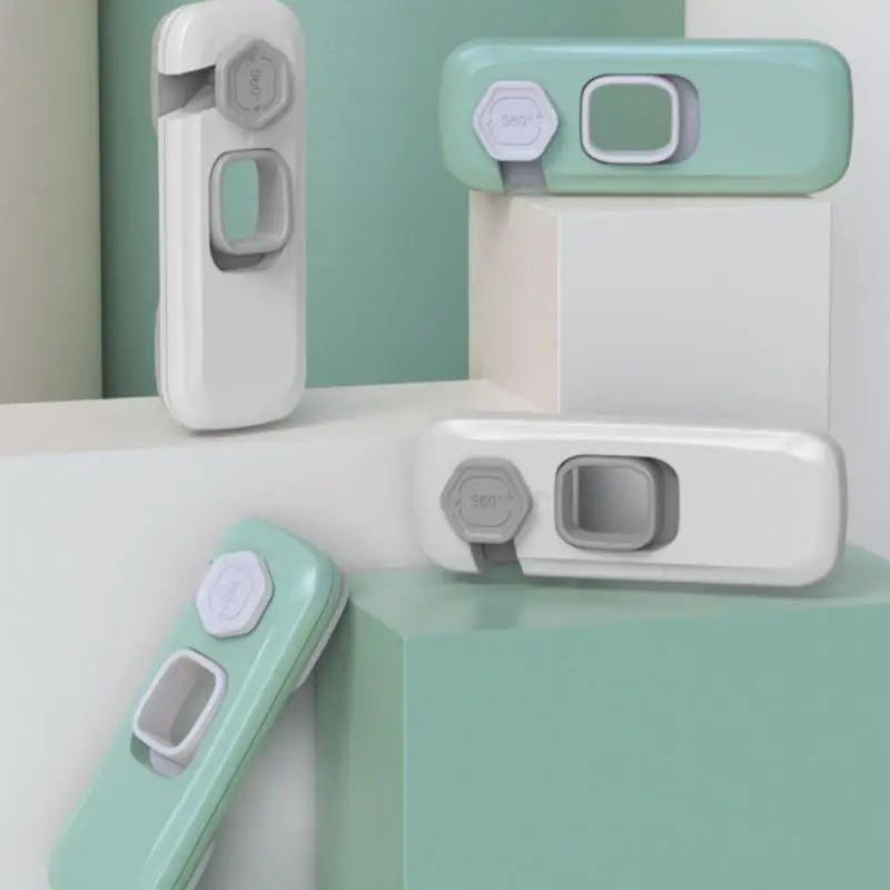 

Baby Secure Protection: Anti-Pinch Hand, 1/5 Sets of Door Buckle For Cabinet, Fridge and Drawer Locks.