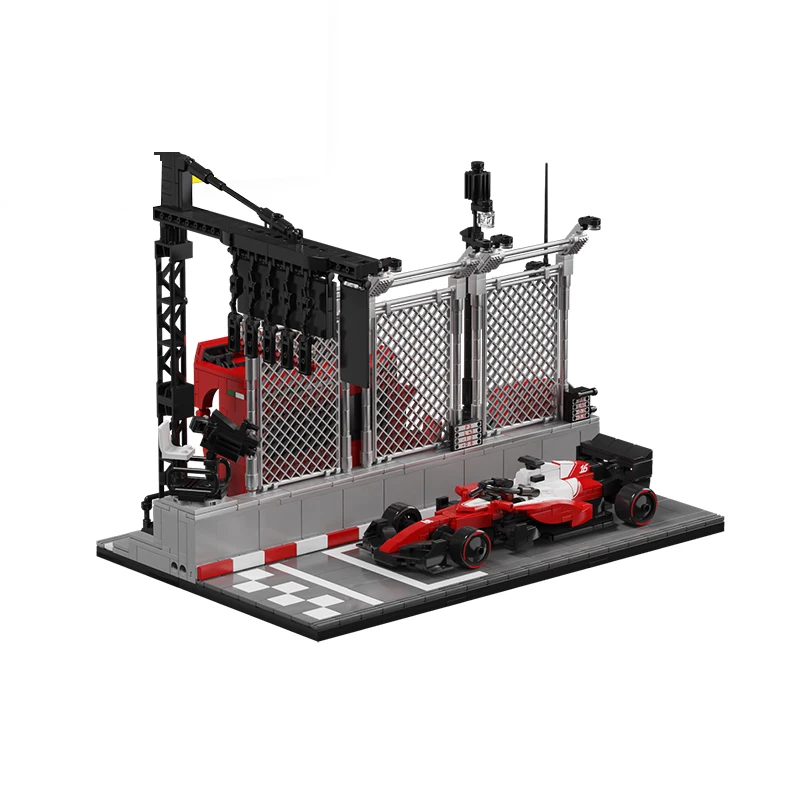 IN STOCK MOC Creativity Racing Start Scene Building Blocks Bricks Assembling Model DIY Adult Toy Birthday Gift Set
