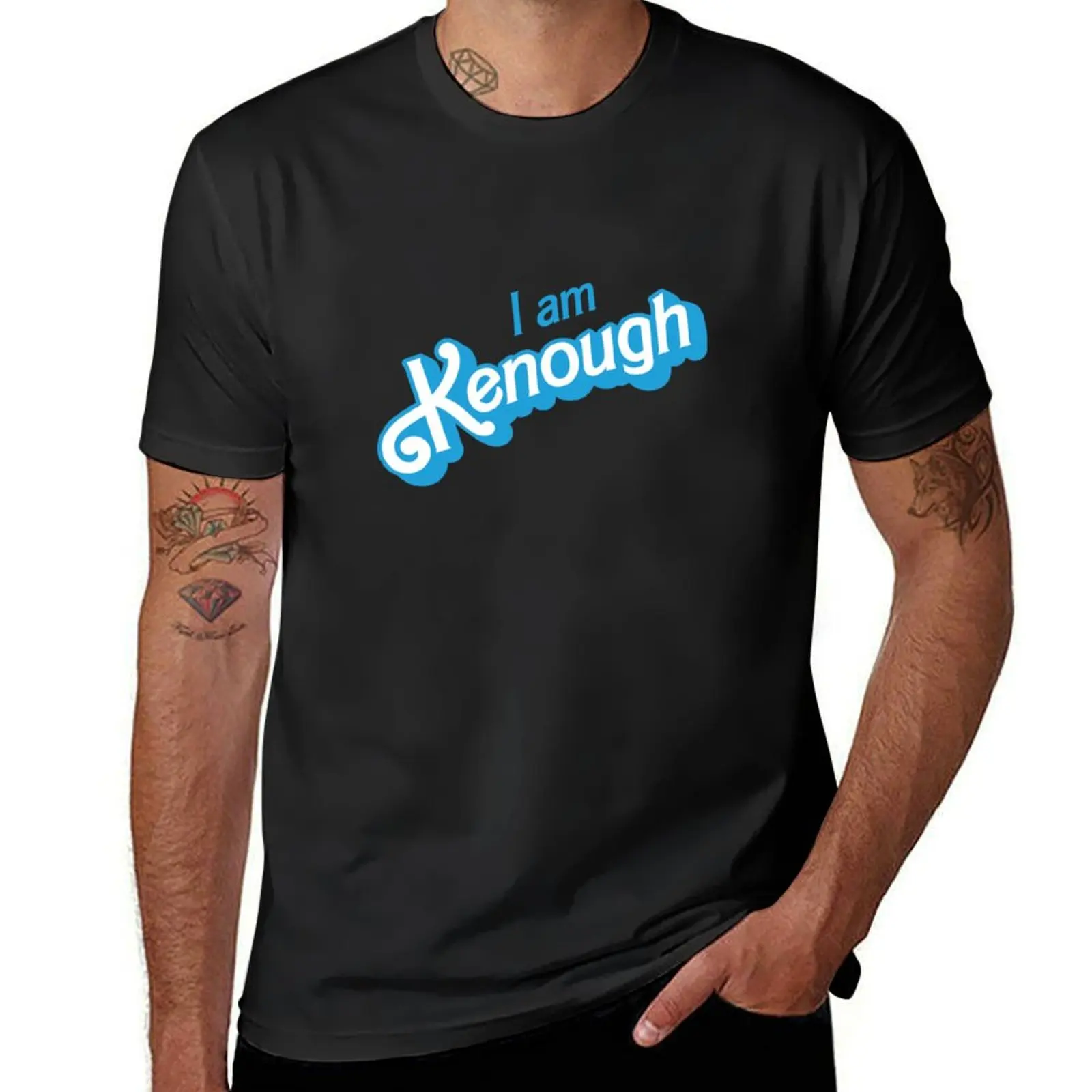 

I am Kenough T-Shirt sweat oversized boys animal print heavy weight t shirts for men