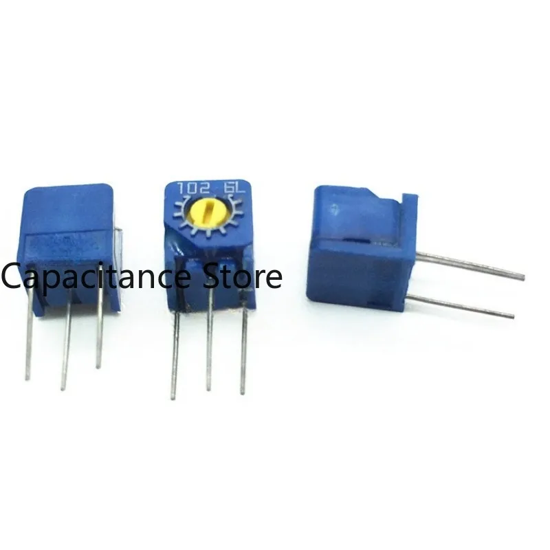 

5PCS Fine adjust the resistance value of potentiometer CT-6ES to 1k, adjustable